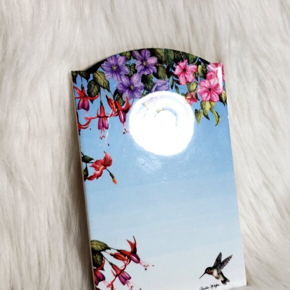 Vintage Hummingbird Dry Erase Tile Hanging Wall Organizer "Notepad" - Picture 4 of 7